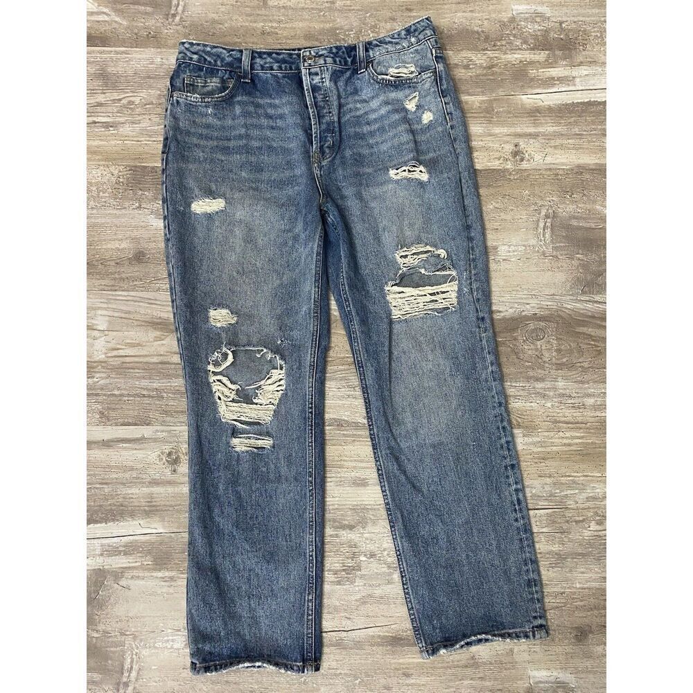 Altar’d State Vervet Jeans Straight Fit Button Fly Women’s Sz 32
